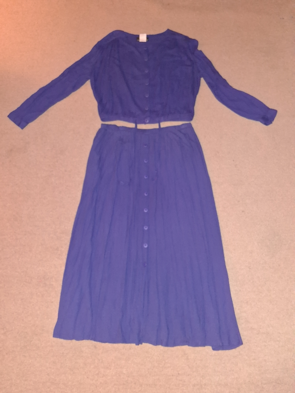Vintage Carole Little Maxi Skirt with Matching Top